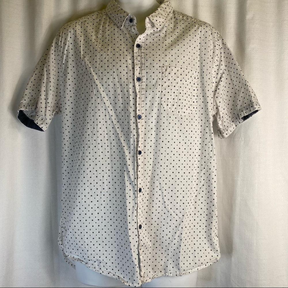 San Francisco men’s white shirt w/ black stars XL